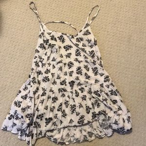Brandy Melville Floral black and white dress